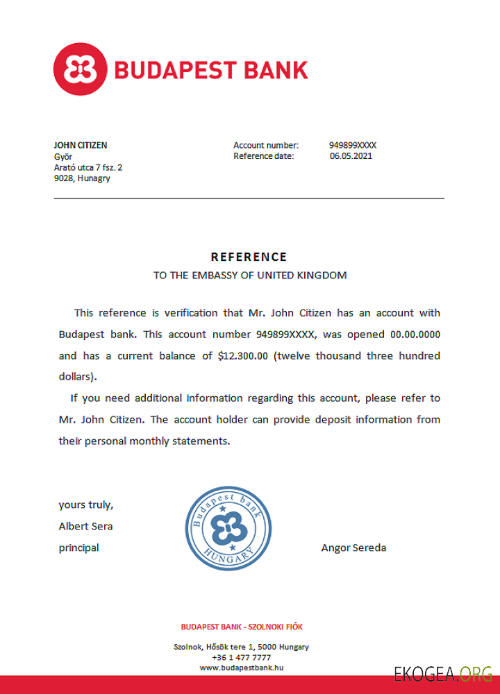 Hongrie , Budapest Bank , reference